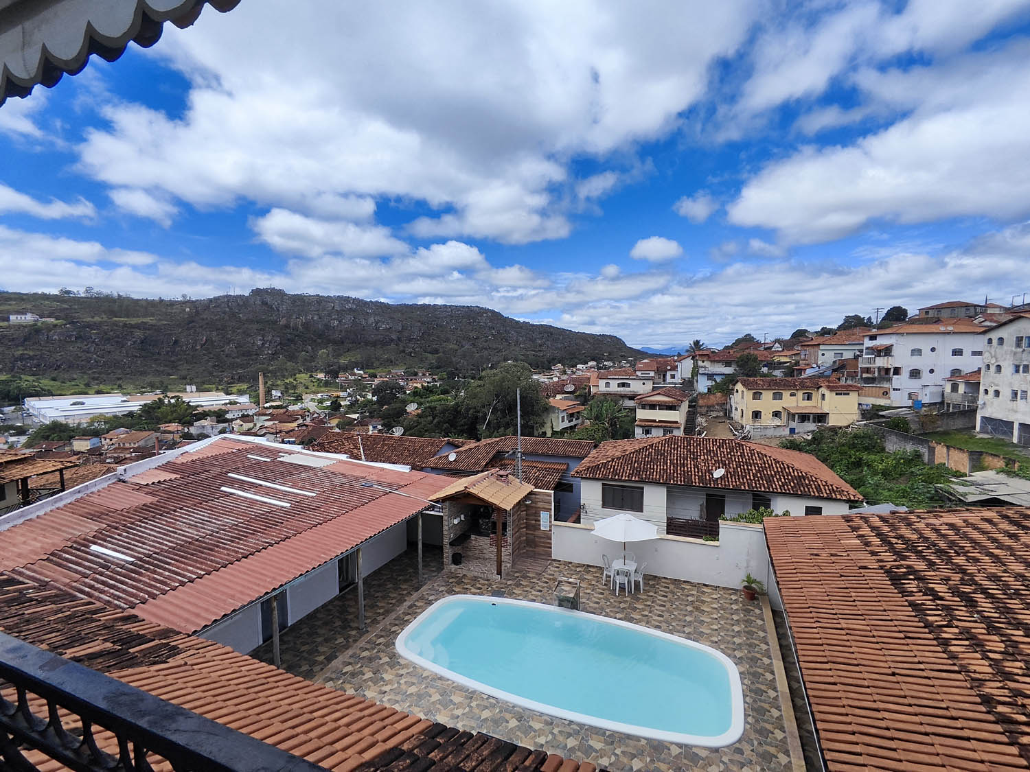Área externa da Pousada Sinhá Moça